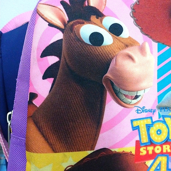 BACKPACK Toy Story 4 Disney Pixar Small Size Pink & Purple x Bioworld, Like New - Picture 2 of 11